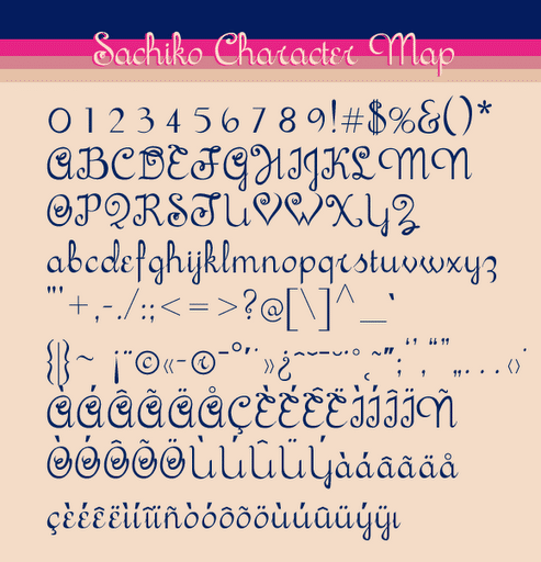 Sachiko Font 2