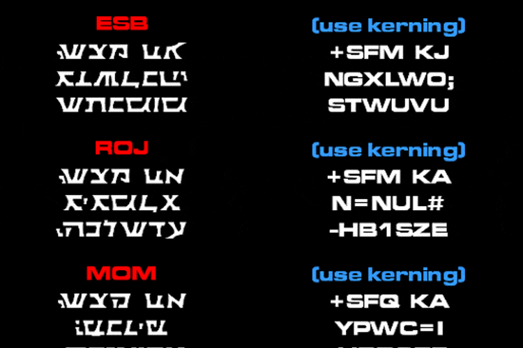 Sith Prophecy Font 1