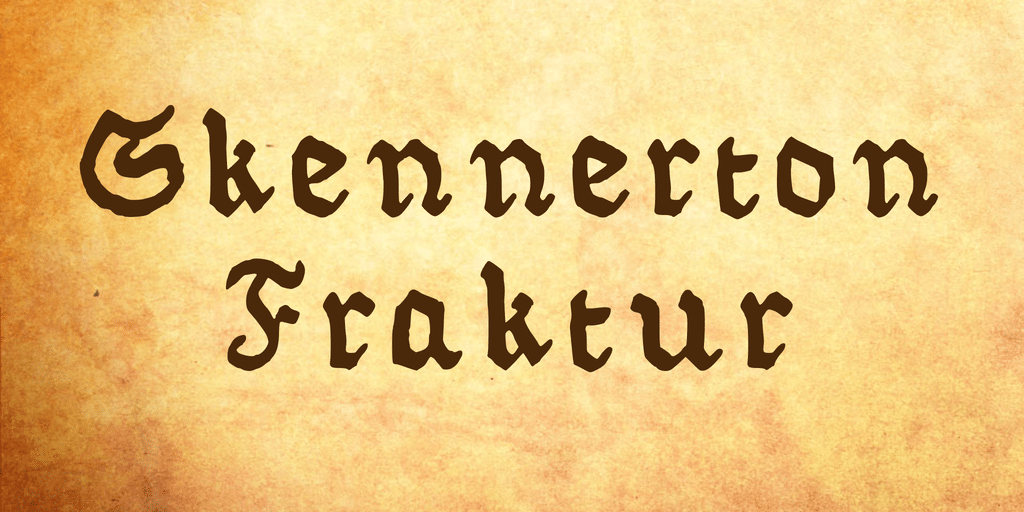 Skennerton Fraktur font 1