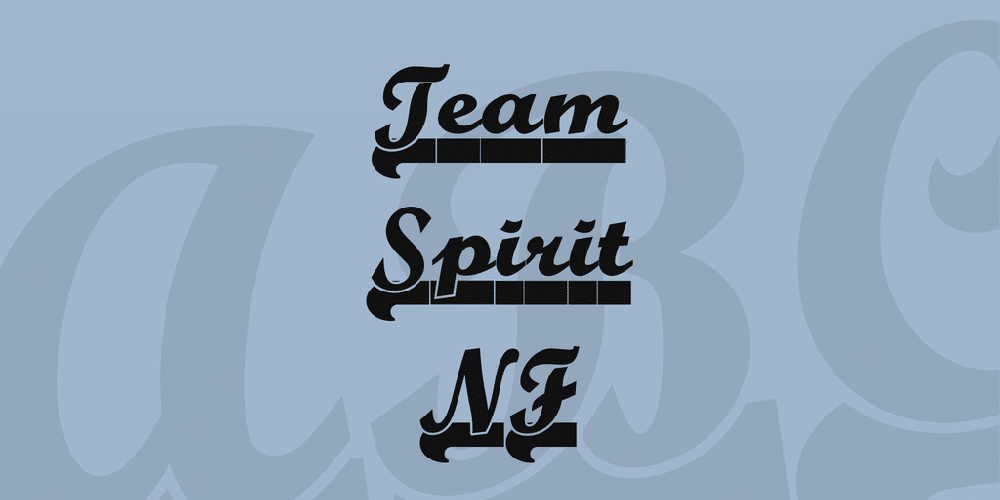 Team Spirit NF Font 1