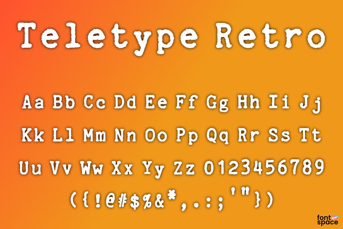 Teletype Retro Font 1