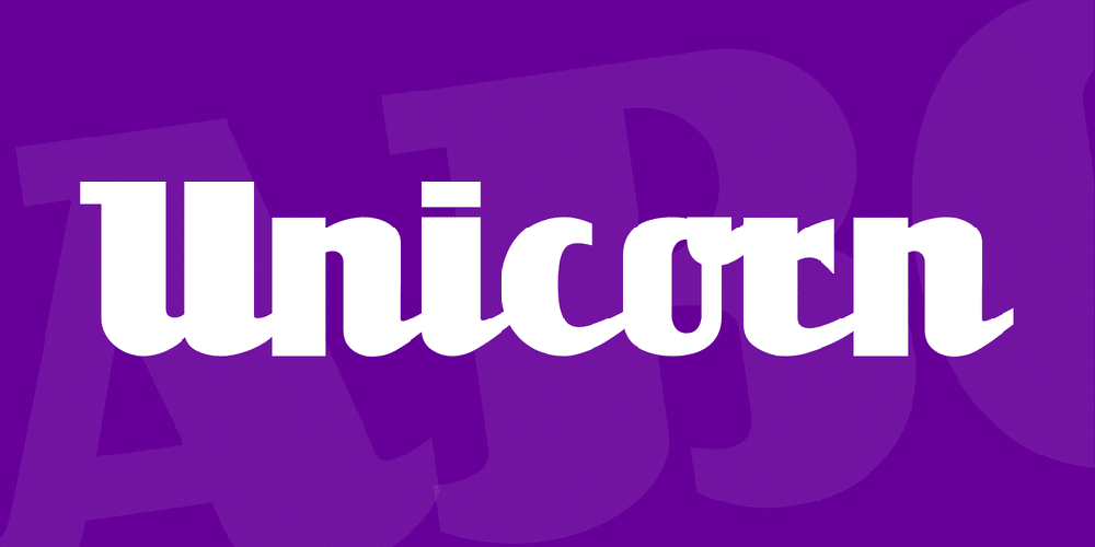 Unicorn Font 1