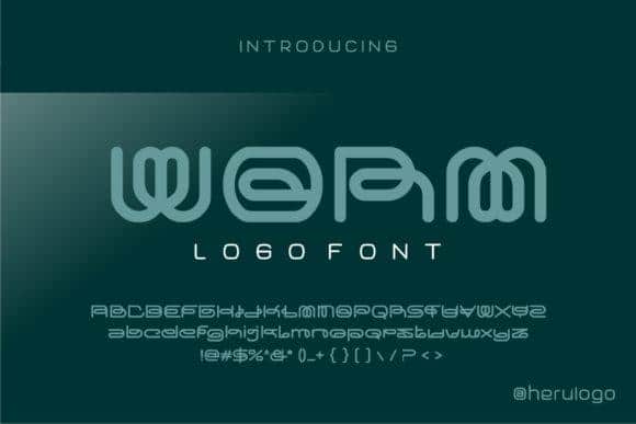 Worm Font 1