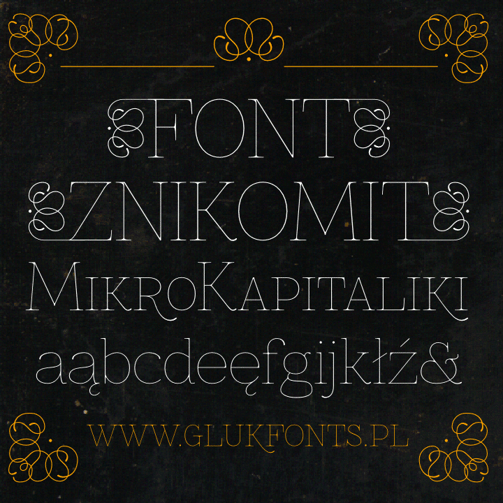 Znikomit Font 3