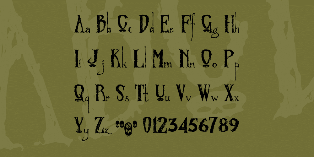 Zombified Font 1