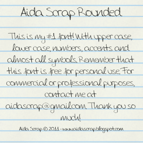 Aida Scrap Rounded Font 1