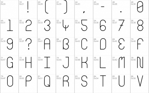 Aquatic Shellfish Font 2