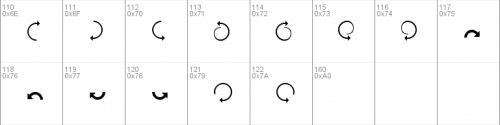 Arrows Font 3
