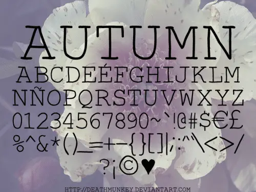 Autumn Font 1