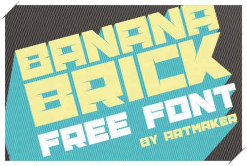 Banana Brick Font 1