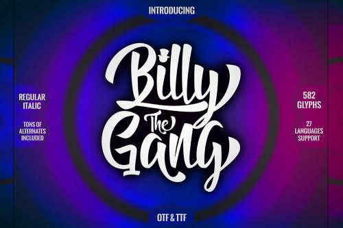 Billy The Gang Font 1