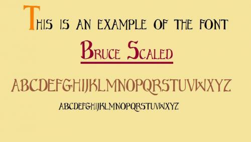 Bruce Font 1