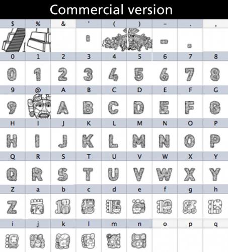 CF Civilisation Maya Font 3