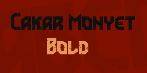 Cakar Monyet Font 2