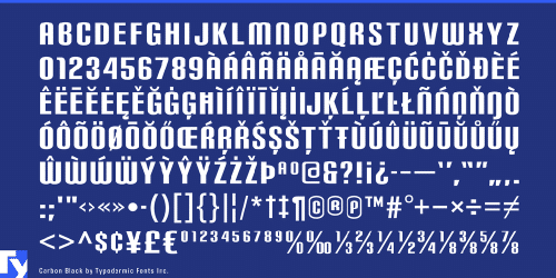 Carbon Font Family 5