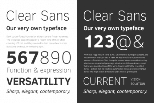 Clear Sans Font