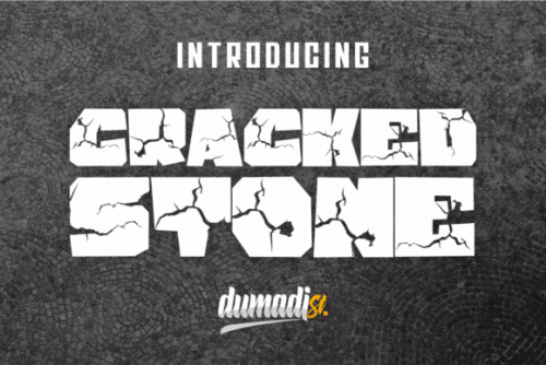 Cracked Stone Font 1