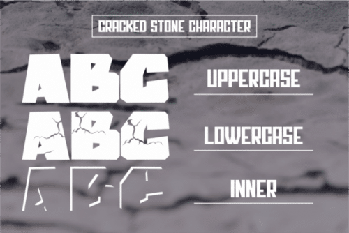 Cracked Stone Font 2