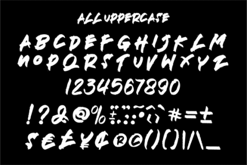 Deathblood Trash Font 7