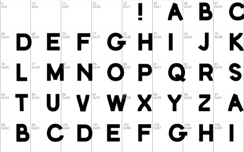 Dense Letters Font 2
