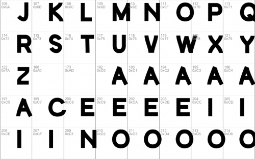 Dense Letters Font 3