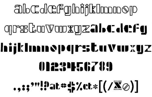 Densmore X Font 2