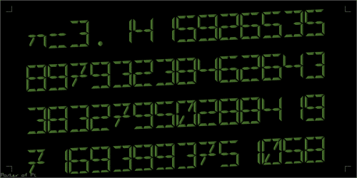 Digital-LED Font 5