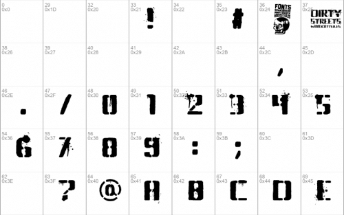Dirty Streets Font 1