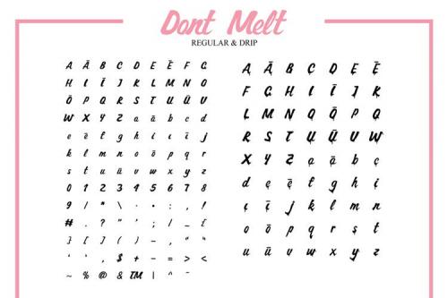 Dont Melt Font 1