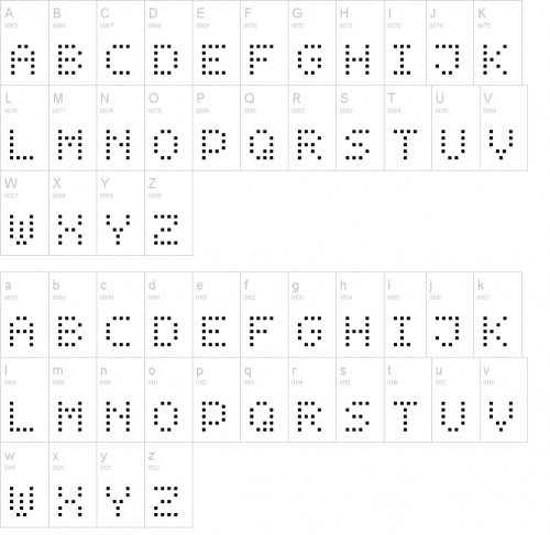 Dot Digital-7 Font 2