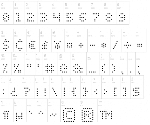 Dot Digital-7 Font 3