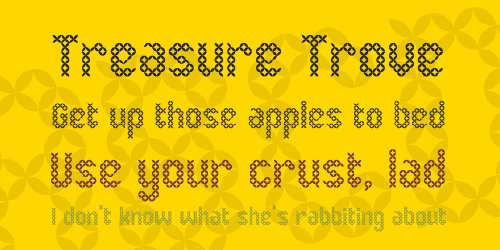 Eenvoudige Batik Font 2