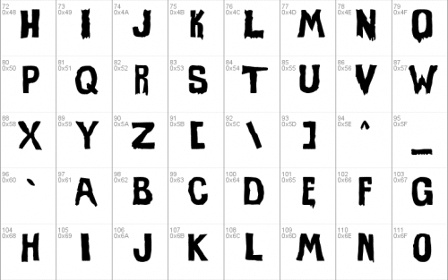 Evil of Frankenstein Font 3