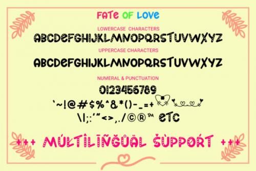 Fate of Love Font 6