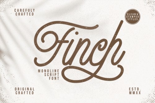 Finch Monoline Script Font 1
