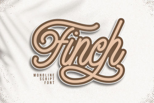 Finch Monoline Script Font 12