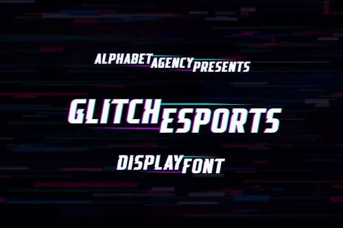 Glitch Esports Font 1