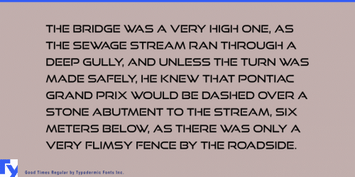 Good Times Regular Font 4