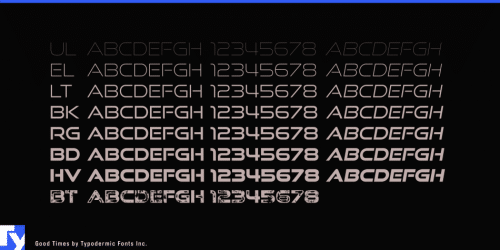 Good Times Regular Font 6
