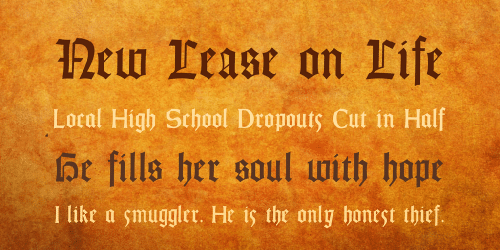 Gotisch Weiss UNZ1A Font 2