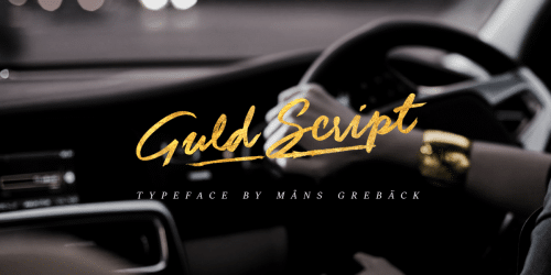 Guld Script Color Font 1