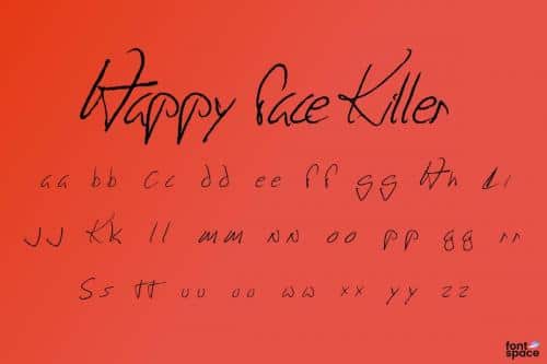 Happy Face Killer Font 1