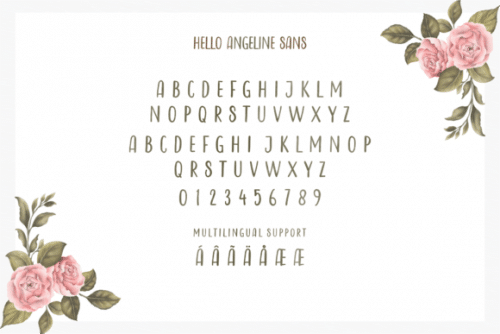 Hello Angeline Font 11
