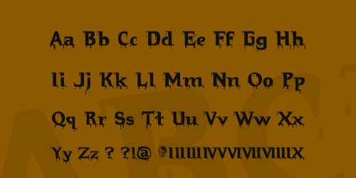 Hellraiser Bloody Font 3