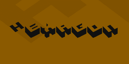 Hexagon Font 1