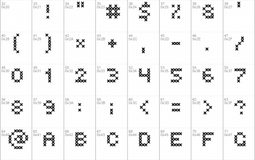 Hovden Stitch Font 2