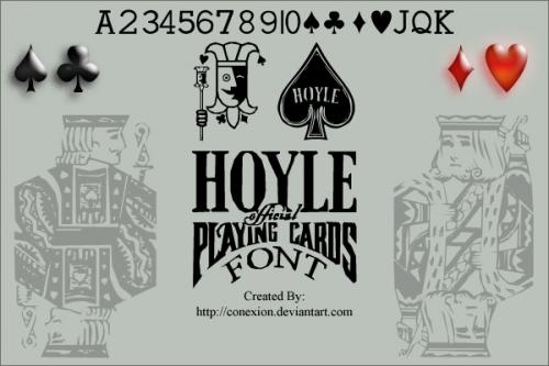 Hoyle Playing Cards Font 1