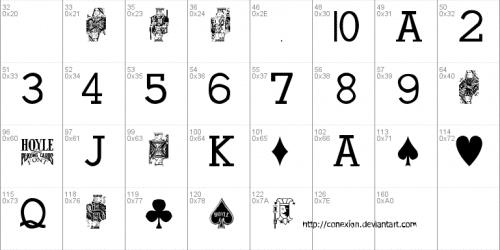 Hoyle Playing Cards Font 2