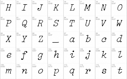 IBM Selectric Light Font 3