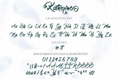 Katherine Brush Font 4